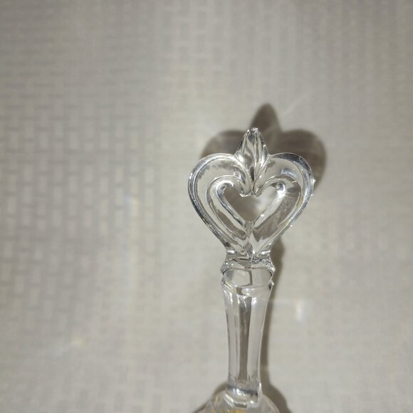 Beyer Lead Crystal Santa with Sleigh Christmas Bell Bleikristall West Germany 8" - Picture 6 of 7